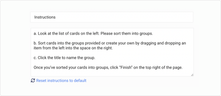 Personalize instructions