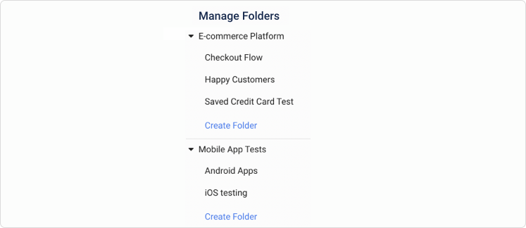 Workspaces and folders