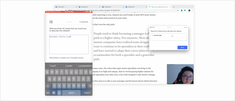 PlaybookUX recorder