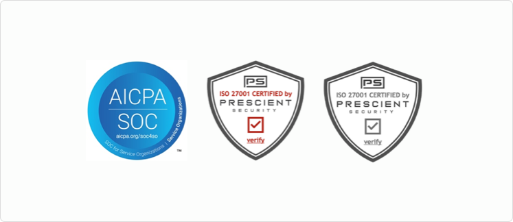 ISO 27001, ISO 27701, SOC 2 Type II